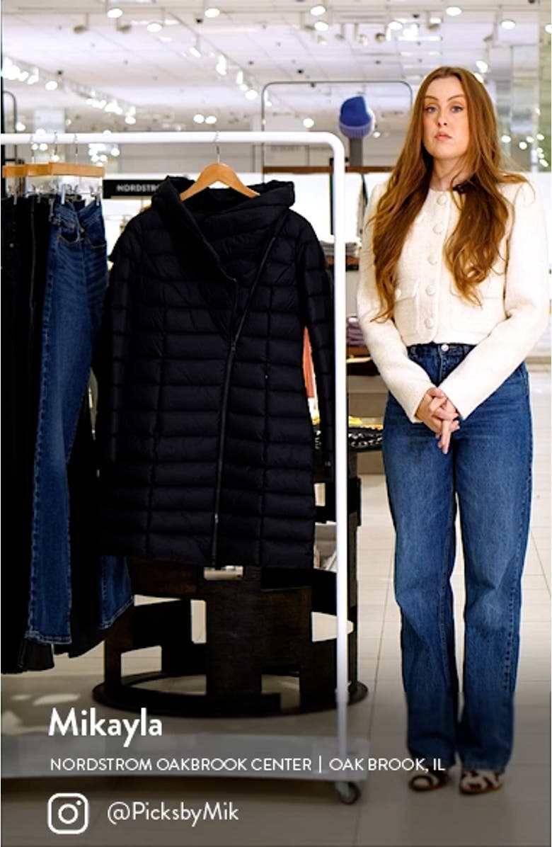 Karelle Water Repellent 700 Fill Power Down Puffer Coat, sales video thumbnail