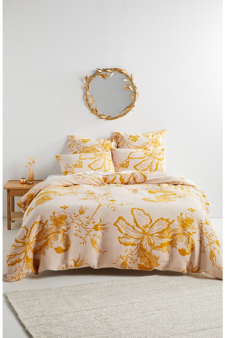 Porte Bonheur Duvet Cover, Main, color, BLUSH PINK