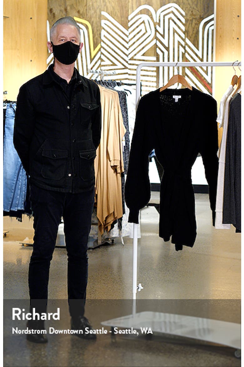 Belted Blouson Sleeve Cardigan video
