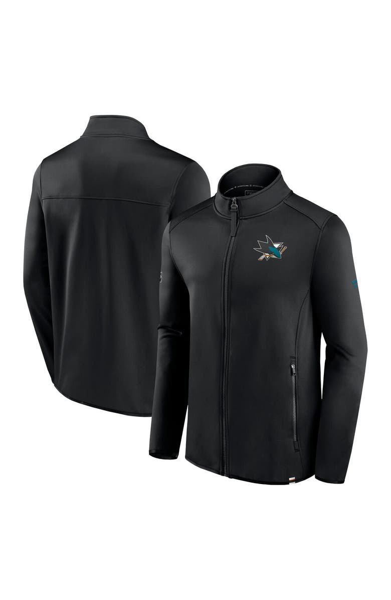 FANATICS Men's Fanatics Branded  Black San Jose Sharks Authentic Pro Full-Zip Jacket, Main, color, Black