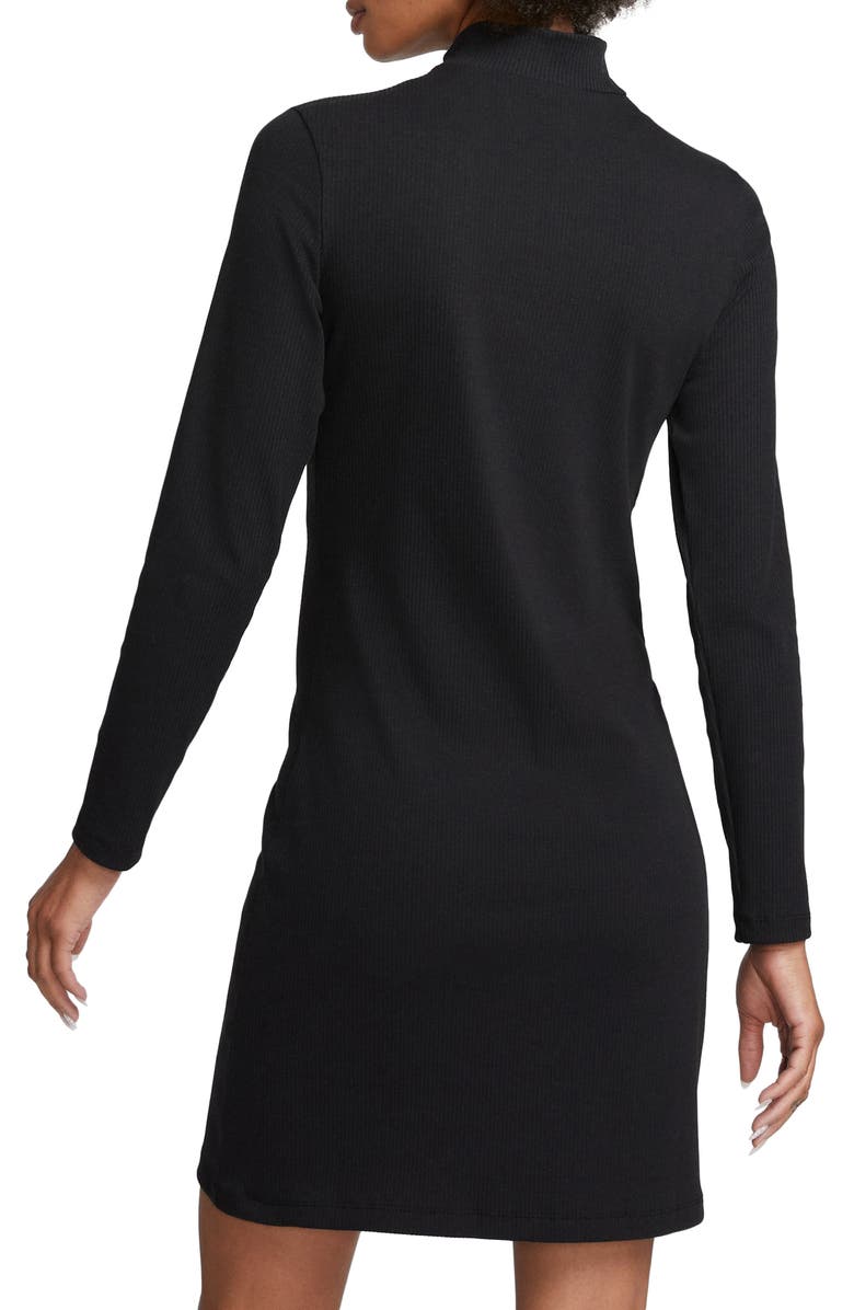 Nike Sportswear Swoosh Mock Neck Long Sleeve Minidress, Alternate, color,