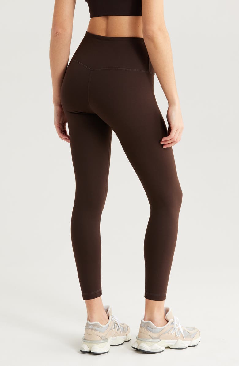 Zella Live In High Waist 7/8 Leggings, Alternate, color, Brown Mole