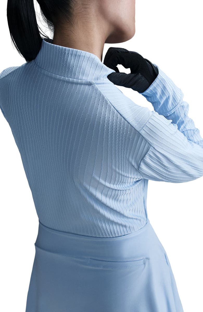 Nike Dri-FIT Half Zip Long Sleeve Top, Alternate, color, Psychic Blue/ Black