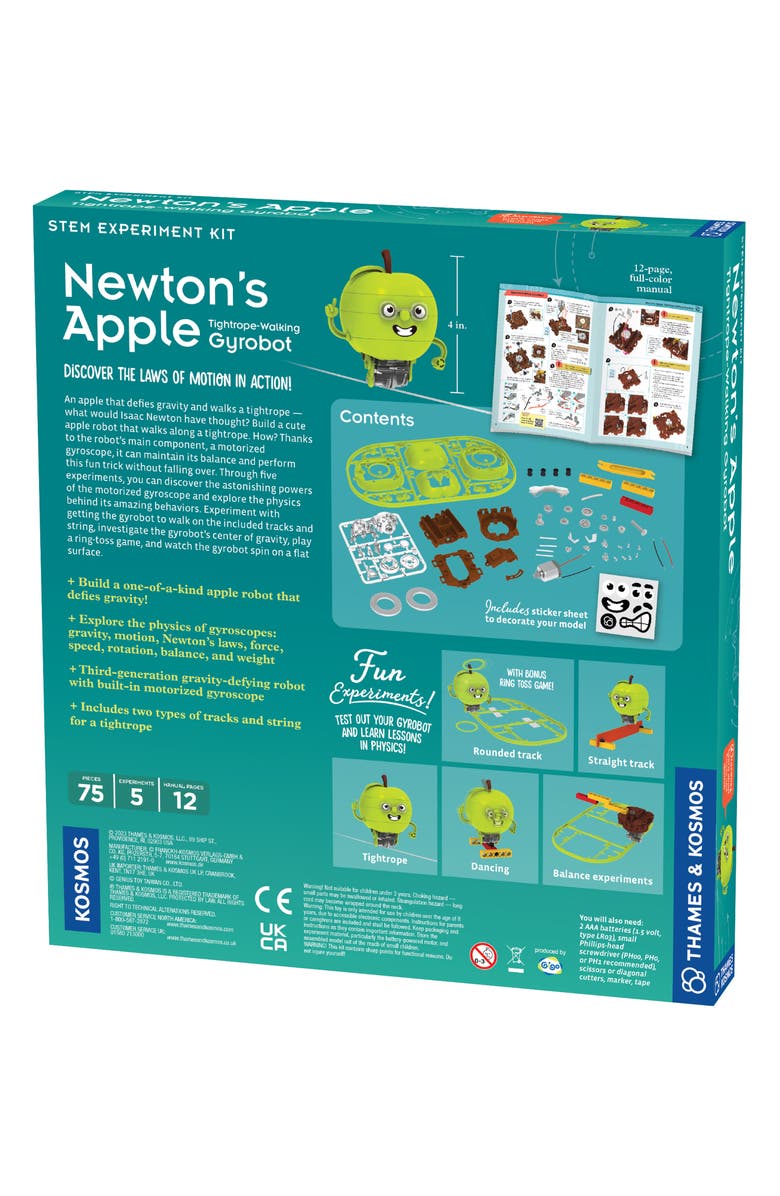 Thames & Kosmos Newton's Apple Tightrope Walking Gyroscope, Alternate, color,