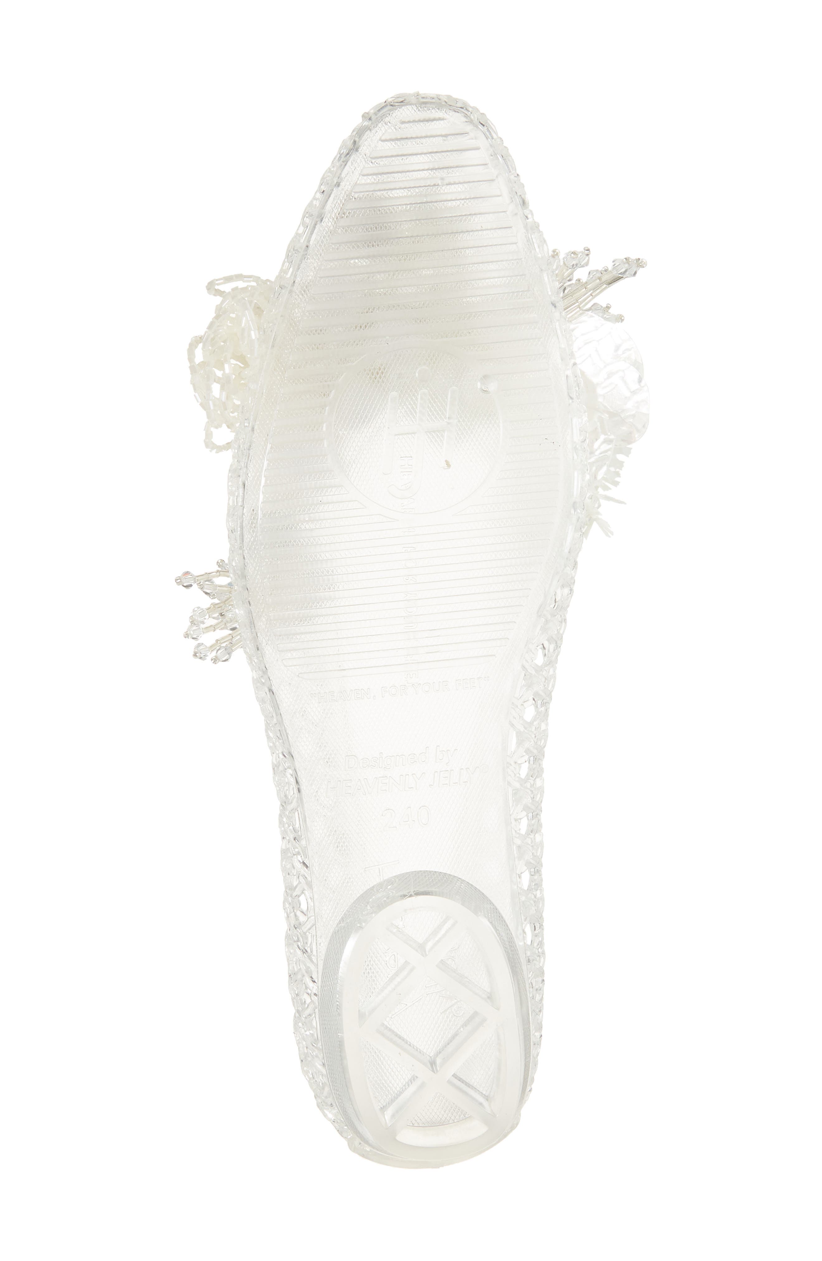 HEAVENLY JELLY Glam Jelly Ballet Flat, Alternate, color, Clear