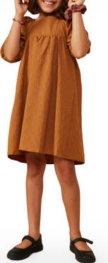 Hayden Girls Kids' Floral Embroidered Square Neck Dress