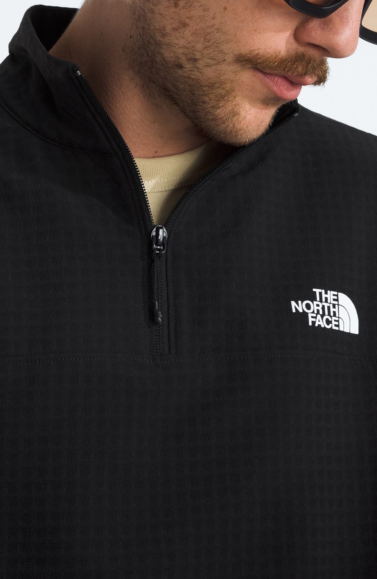 Tekware™ Grid Water Repellent Quarter Zip Pullover (Men) | Nordstrom