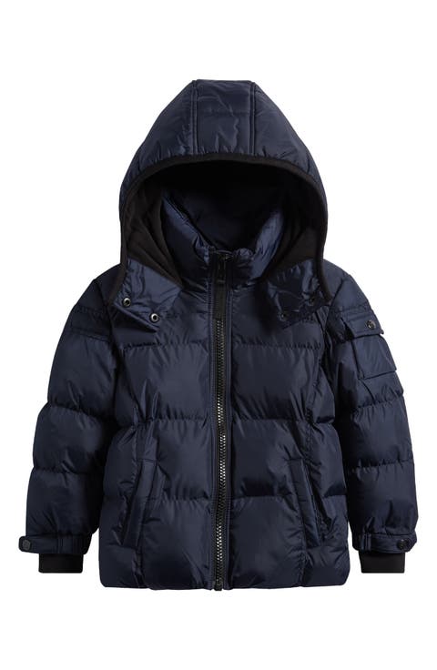 Kids' Downhill Matte Hooded Puffer Jacket