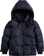 S13 Kids' Downhill Matte Hooded Puffer Jacket