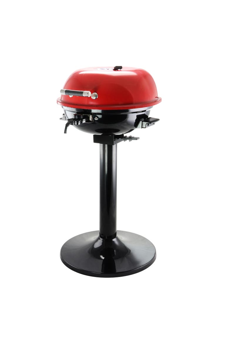 15in Electric Barbecue Grill, Alternate, color, Red