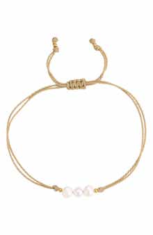 Freshwater Pearl Trio Cord Bracelet
