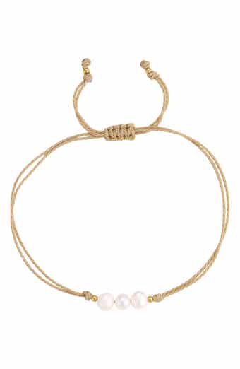 Freshwater Pearl Trio Cord Bracelet