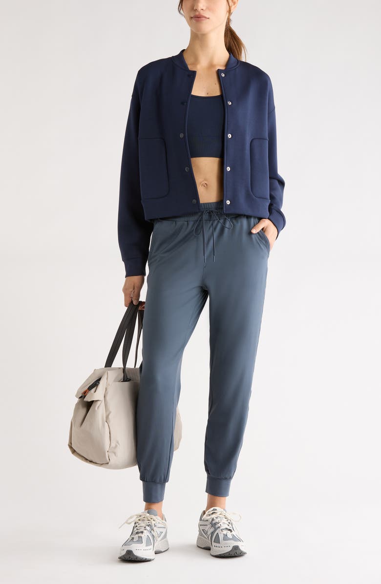 Zella Move In Pocket Joggers, Alternate, color, Navy Armada