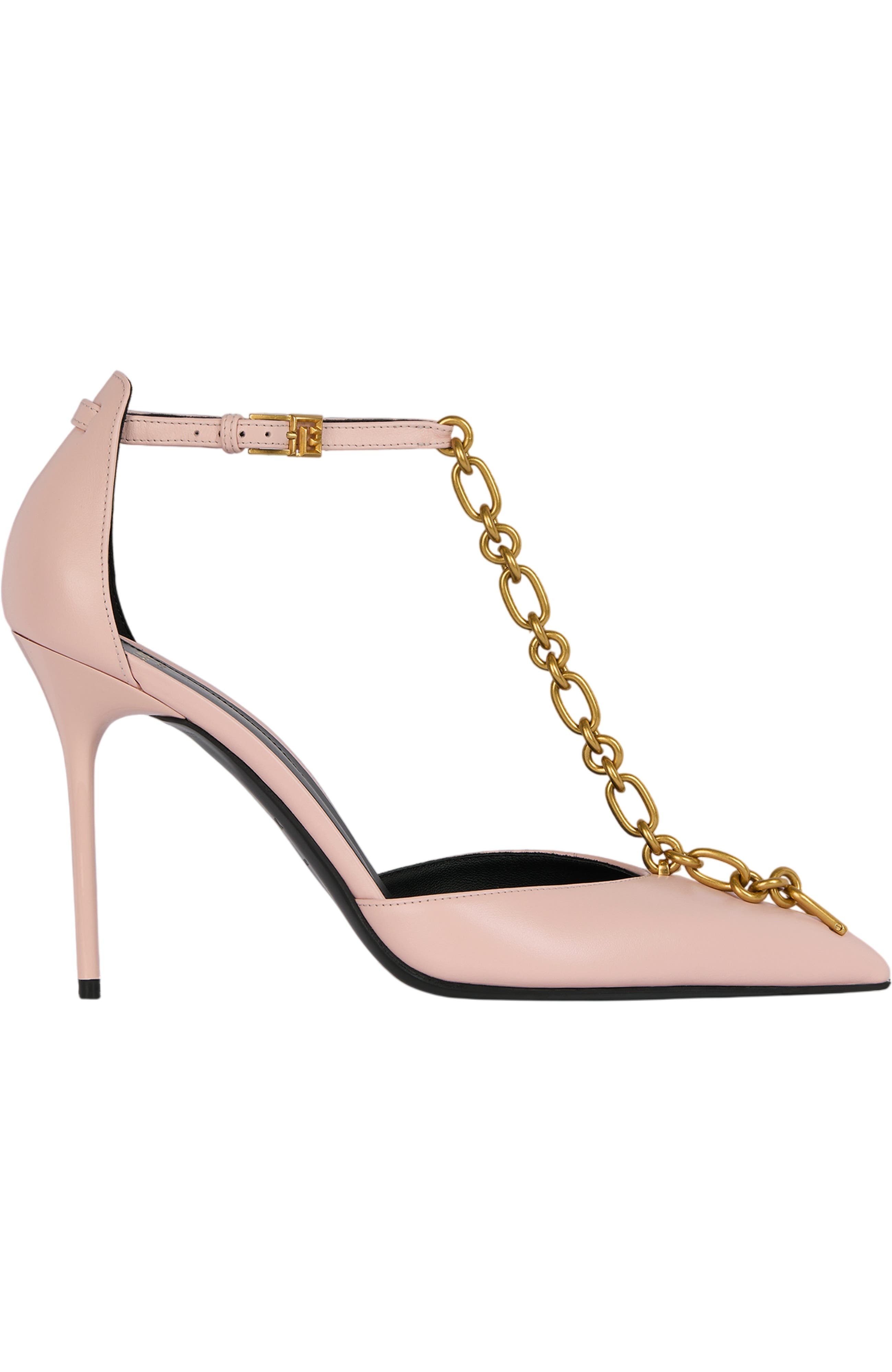 Sync leather stilettos with pointed toe, Alternate, color, pink