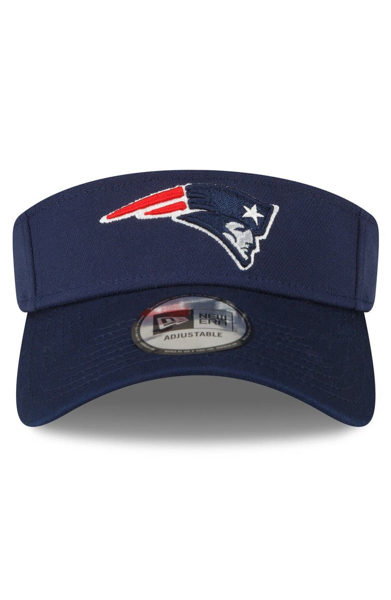 New Era Men's New Era Navy New England Patriots 2022 Sideline Adjustable Visor, Alternate, color, 