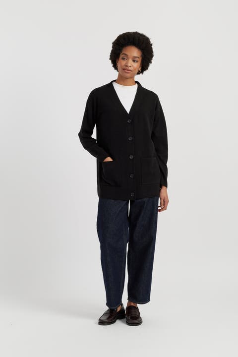 Wool-Cashmere Long Cardigan