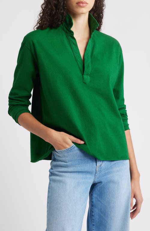 Frank & Eileen Patrick Popover Henley In Green
