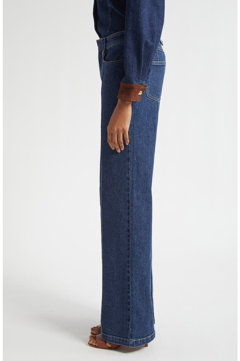 Niko Wide Leg Jeans, Alternate, color, FONTAINE