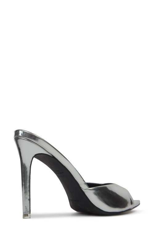 Black Suede Studio Brea Pointed Toe Sandal In Silver