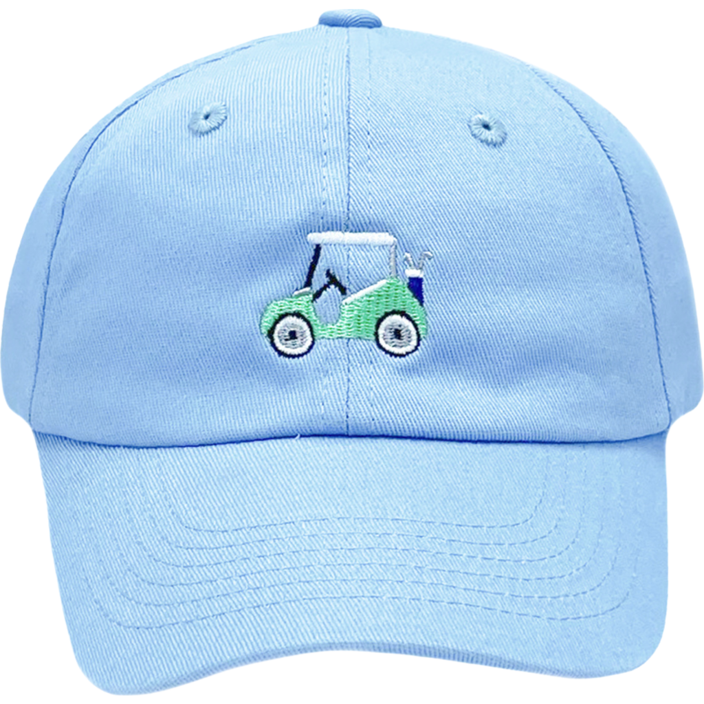 Bits & Bows Golf Cart Baseball Hat In Blue