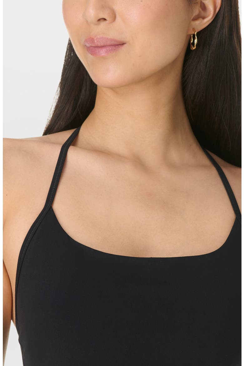 Ultimate Studio Ribbed Sports Bra, Alternate, color, BLACK