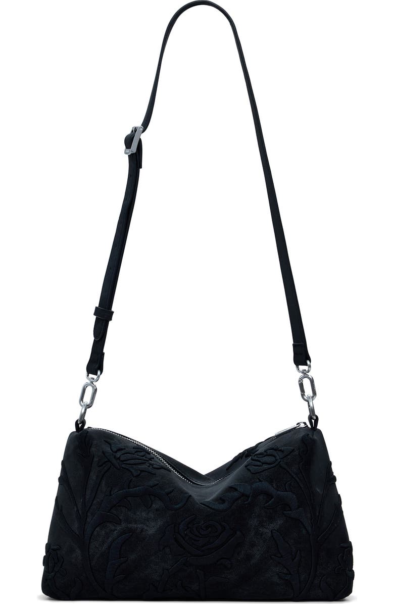 Desigual Faux Leather Shoulder Bag, Alternate, color, Black