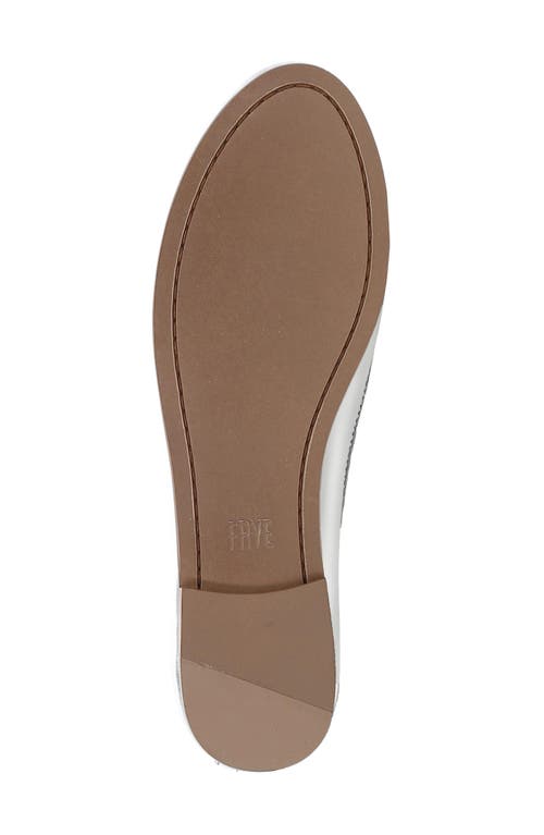 Frye Carson Logo Ballet Flat In Silver