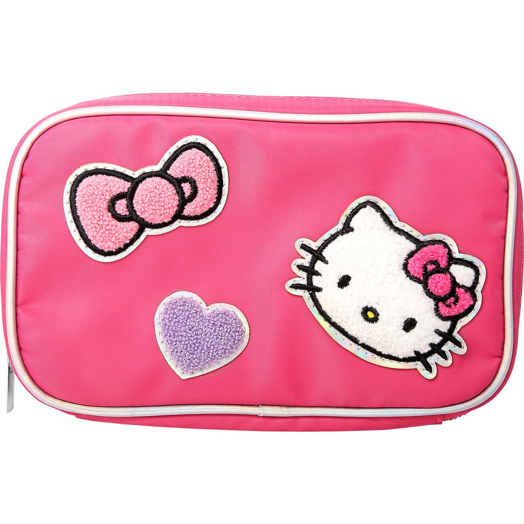 Hello Kitty Nylon Jewelry Holder Organizer With Zip Closure In Pink