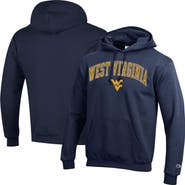 Champion Men's Champion Navy West Virginia Mountaineers Arched Logo Fleece Pullover Hoodie