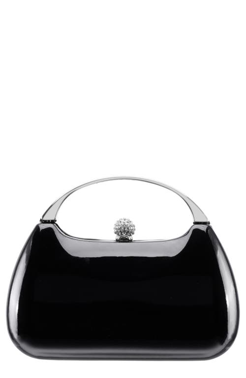 Nina Minaudière Top Handle Bag in Black 