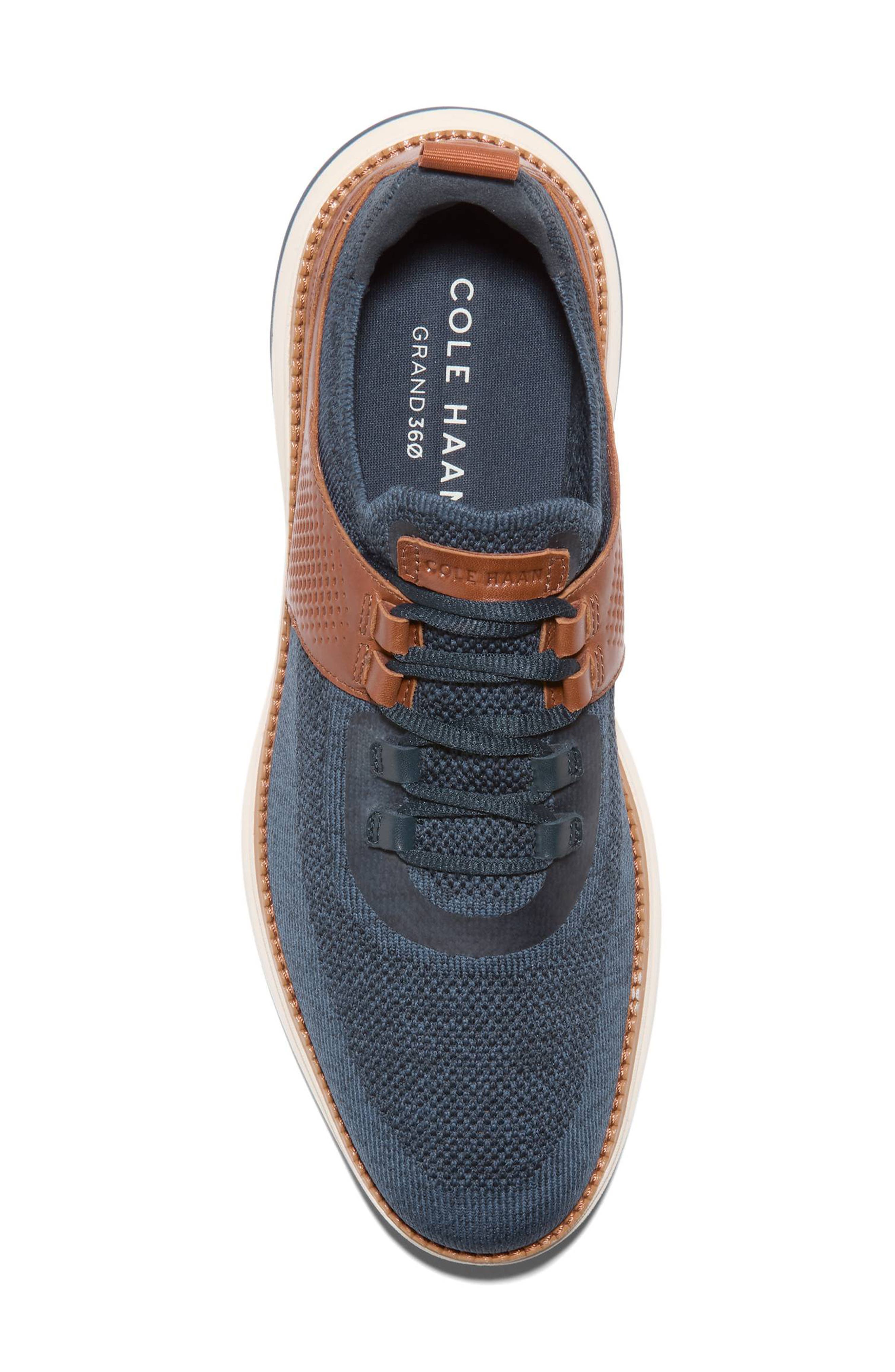 Cole Haan Grand Hurrion Stitchlite<sup>™</sup> Sneaker, Alternate, color, Navy / British Tan / Ivory