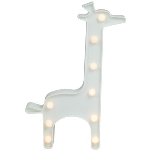 Northlight 11.5" Led Lighted White Giraffe Marquee Sign In White