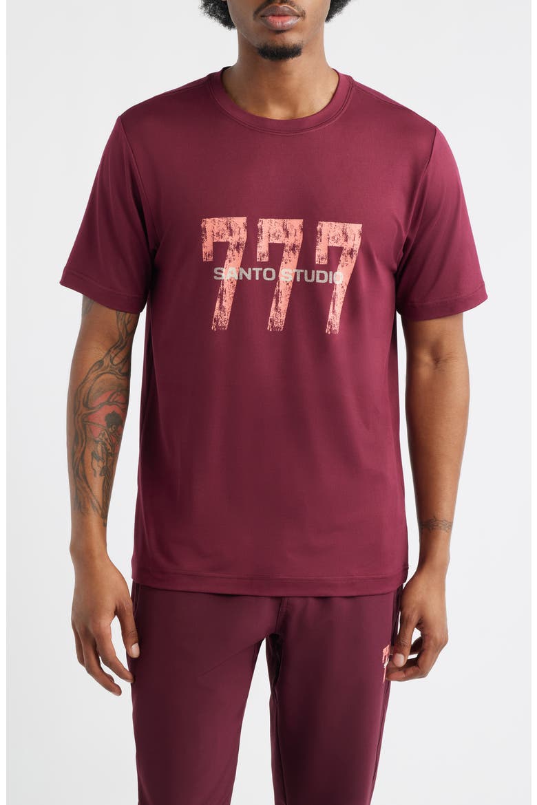 Tempo 777 Tech T-Shirt, Main, color, MERLOT