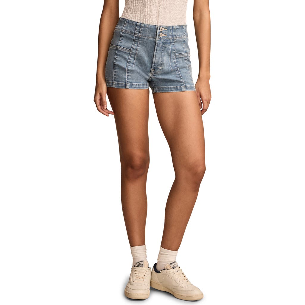 Lucky Brand Hr Shorty Denim Shorts In Dole Whip Wash