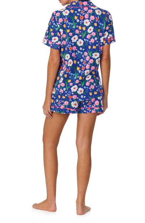 Bedhead Pajamas Print Stretch Organic Cotton Jersey Short Pajamas In Flower Market