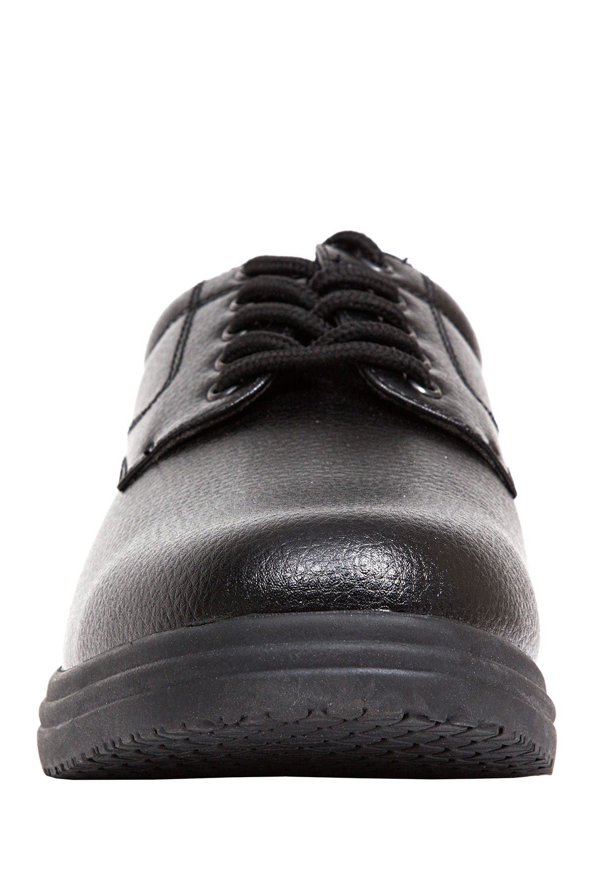 Deer Stags Service Faux Leather Derby - Wide Width Available, Alternate, color, Black