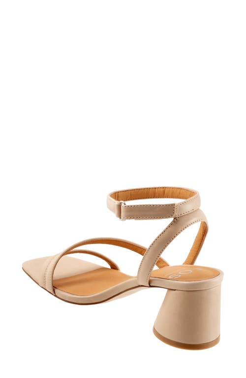 Eos Footwear Petricia Ankle Strap Sandal In Beige