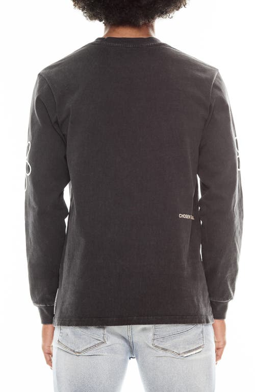 Cult Of Individuality Floral Long Sleeve Graphic T-shirt In Gray