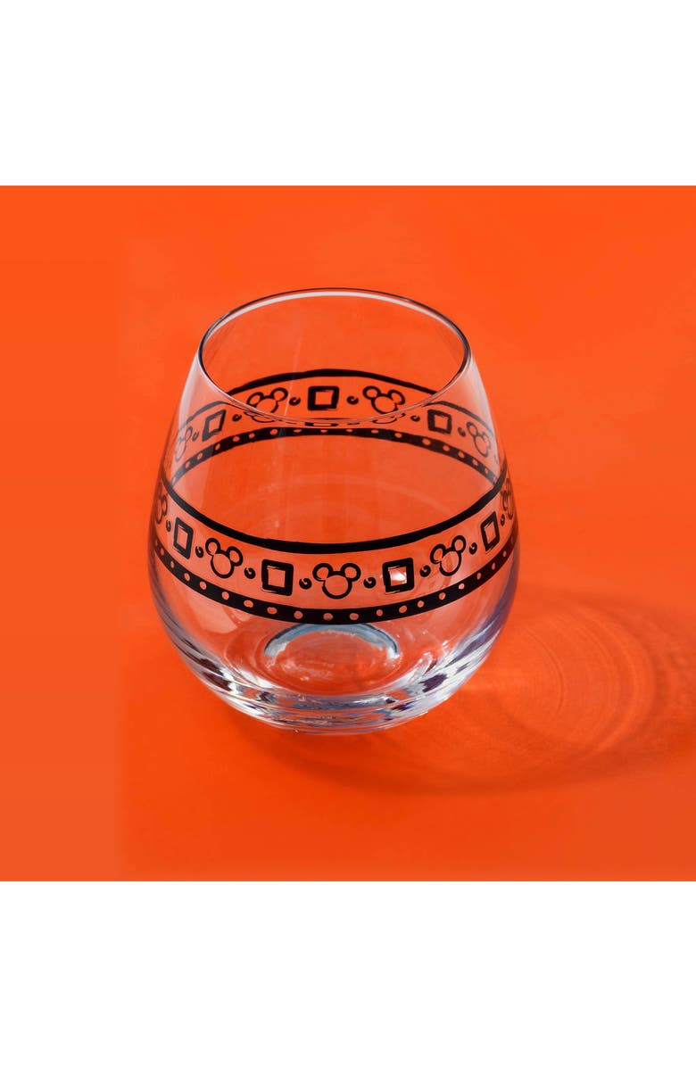 JoyJolt Disney Geo Picnic Wine Glasses - Set of 4, Alternate, color, Glass
