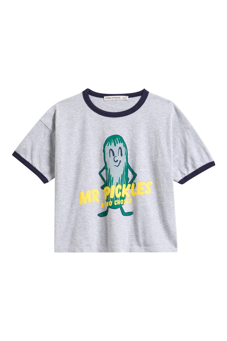 Kids' Mr. Pickles Organic Cotton Graphic T-Shirt, Main, color, HEATHER GREY