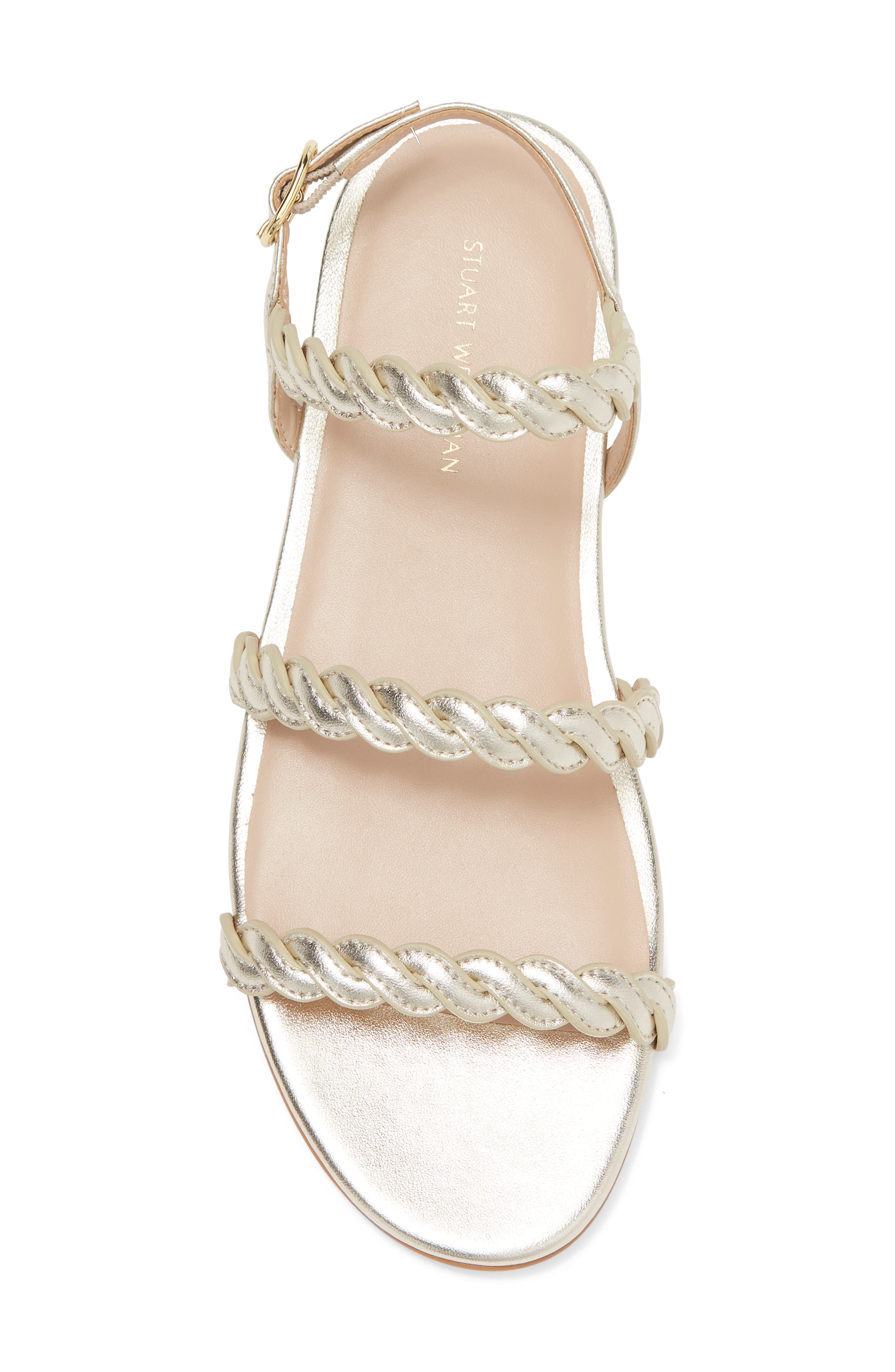 Stuart Weitzman Twistie Flat Sandal, Alternate, color, 