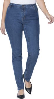 Jessica London True Fit Stretch Denim Straight Leg Jean