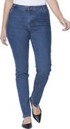 Jessica London True Fit Stretch Denim Straight Leg Jean