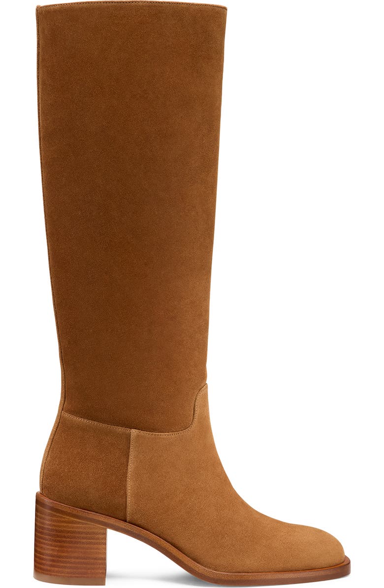 Stuart Weitzman Finn Knee High Leather Boot, Alternate, color, Doe/ Luxe Saddle