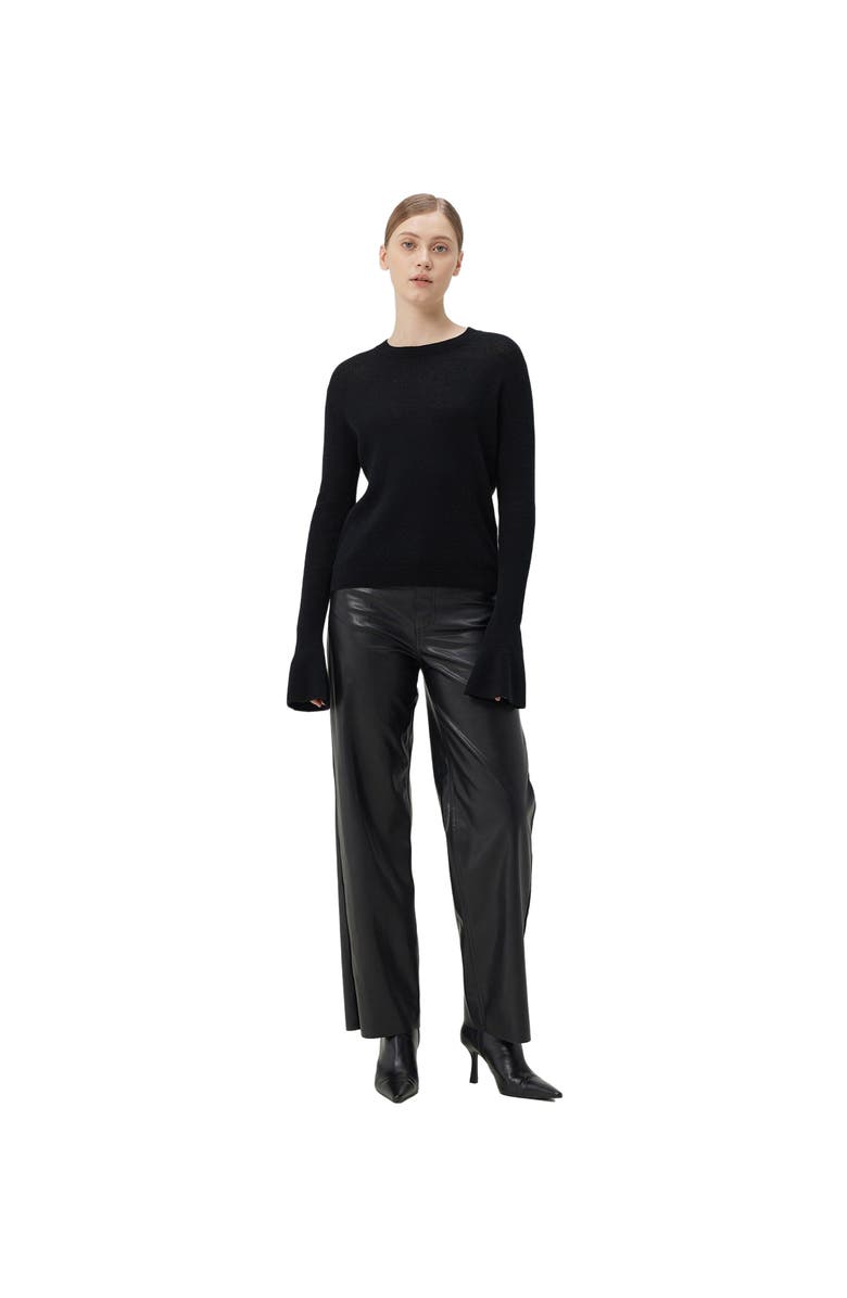 GOBI Mongolian Cashmere Cashmere Bell-Sleeve Sweater, Alternate, color,