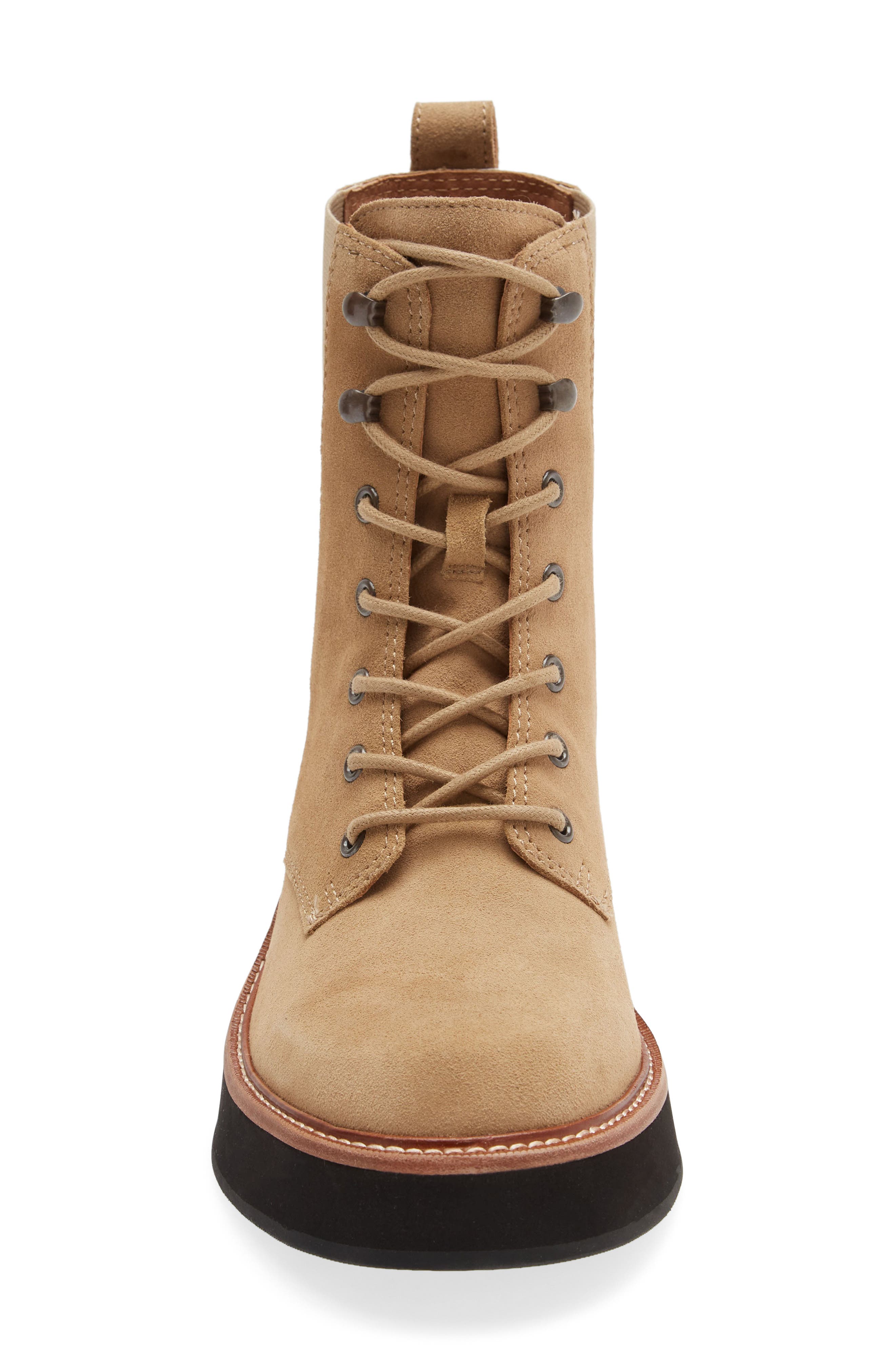 Lace-Up Chelsea Boot, Alternate, color, EARTHEN SAND