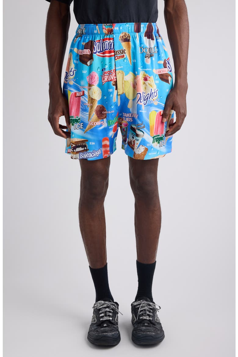 Sweet Treats Pajama Shorts, Main, color, 4011 BLUE