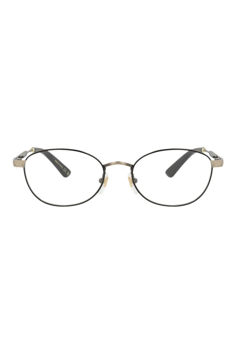 52mm Oval Optical Glasses, Main, color, GOLD GOLD TRANSPARENT