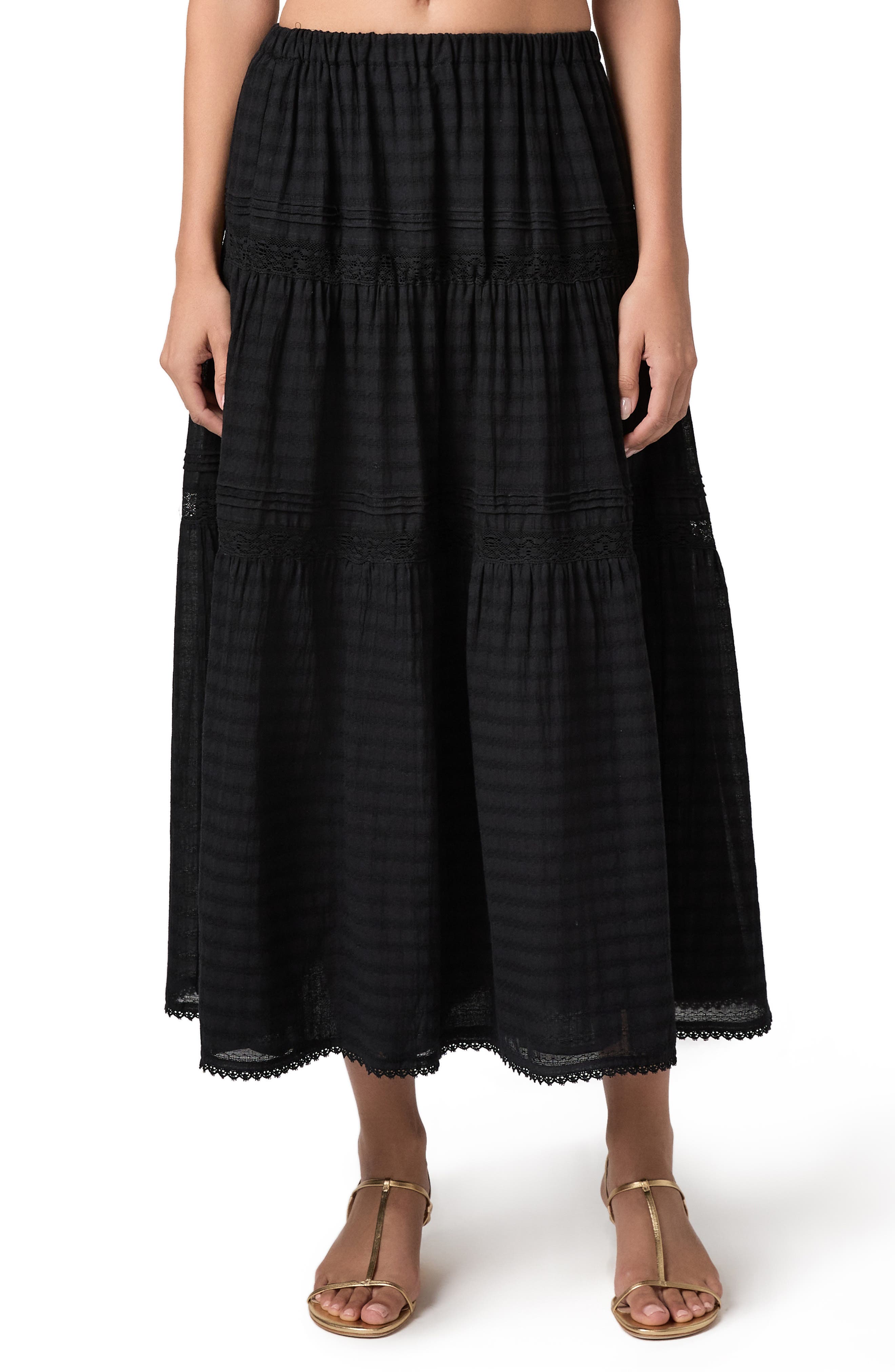 Andres Tiered Maxi Skirt