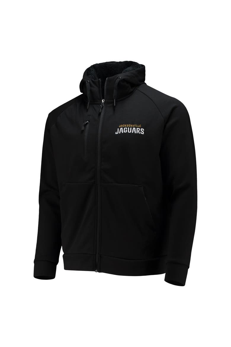 Men's Dunbrooke Black Jacksonville Jaguars Shag Tri-Blend Full-Zip Raglan Hoodie, Alternate, color, Black